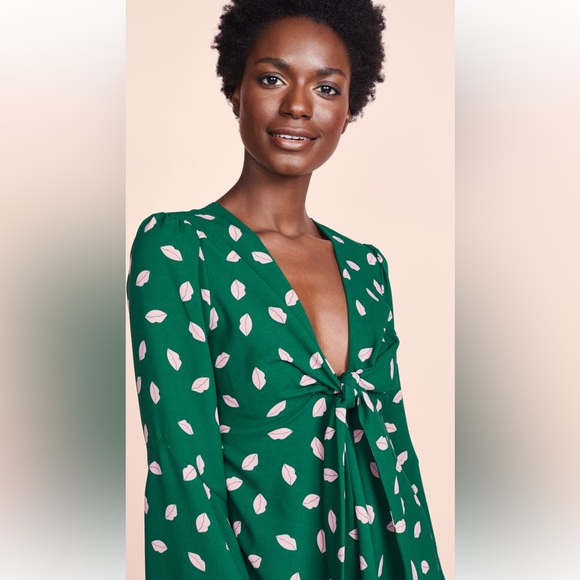 Diane Von Furstenburg Tie Front Mini Dress - Picture 6 of 14